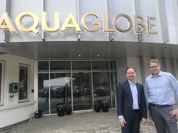 Nicolai Wammen glæder sig over, at Østjylland Aquaglobe er i den globale førertrøje.