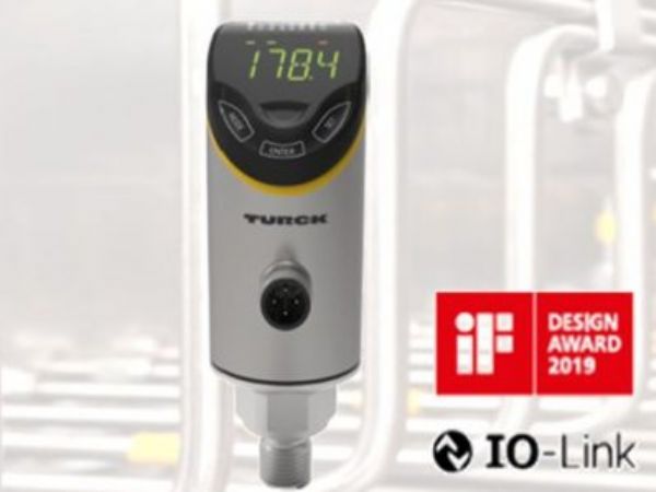 Den programmerbare tryksensor indgår i Plus Sensorik-familien fra Turck, som er blevet hædret med en IF Design Award.