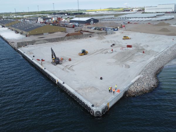 Partnering-projektformen gav aktørerne på udvidelsen af Aalborg Havn mulighed for at finde bedre og mere bæredygtige løsninger. Foto: PR.