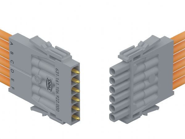 ODU-Mac Blue-Line er et  seks-polet højspændings-modul, der kombinerer sikkerhed og fleksibilitet.