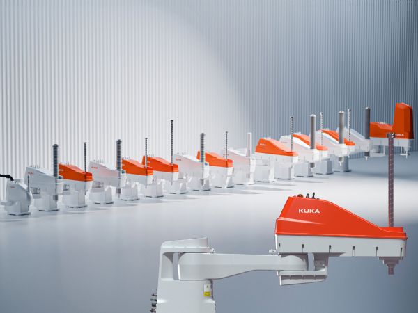 Kuka præsenterer på HI 2025 blandt andet den seneste SCARA-robot med en maksimal belastning på 60 kilogram.