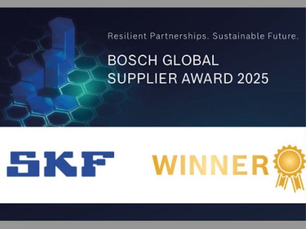 SKF er ikke bare en ledende producent af rullelejer, men udmærker sig også ved sin dedikation til at reducere firmaets påvirkning på klimaet, fremhæver Bosch i en udtalelse i forbindelse med tildelingen af leverandørprisen.