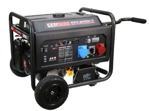Genmac PowerSmart G8000E-T-generatoren anbefales af Watter til transportabel strøm.